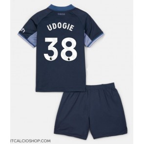 Tottenham Hotspur Destiny Udogie #38 Seconda Maglia Bambino 2023-24 Manica Corta (+ Pantaloni corti)